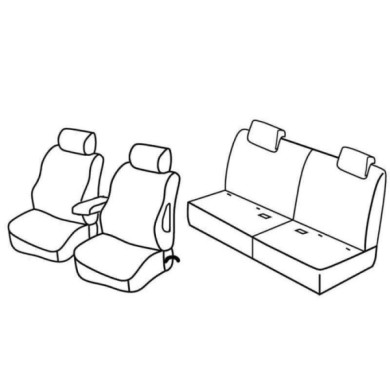 QE35002.JPG Set Coprisedili Superior Nero/rosso Suzuki Grand Vitara 3p Serie 35000 Coprisedili Su Misura