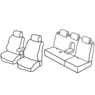 QE35003.JPG Set Coprisedili Superior Nero/rosso Suzuki Grand Vitara 5p Serie 35000 Coprisedili Su Misura
