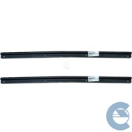 FAMAC 2600600 SERIE KIT 2 PEZZI BATTITACCO BATTICALCAGNO NERO IN PLASTICA SPECIFICO PER 500 D'EPOCA DAL 1957 AL 1977. COLORE NER
