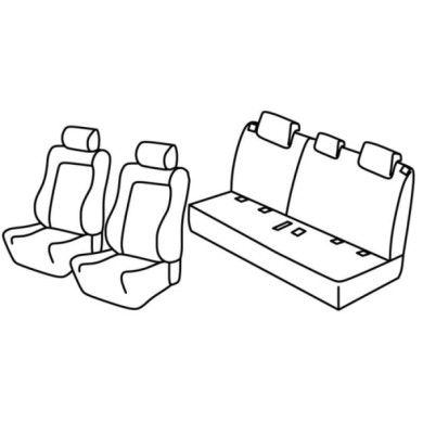 QE35019.JPG Set Coprisedili Superior Nero/rosso Suzuki Vitara 5p Serie 35000 Coprisedili Su Misura