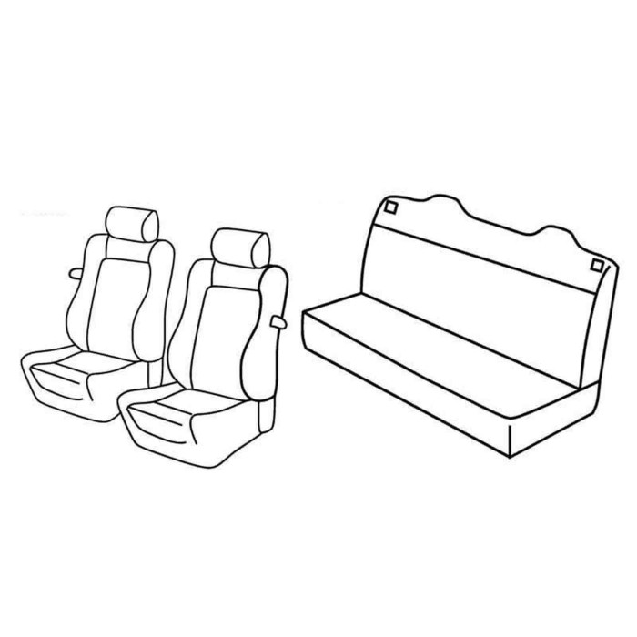 QE37005.JPG Set Coprisedili Superior Grigio/nero Volkswagen Golf Iv Cabrio Serie 37000 Coprisedili Su Misura
