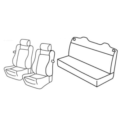 QE37005.JPG Set Coprisedili Superior Nero/grigio Volkswagen Golf Iv Cabrio Serie 37000 Coprisedili Su Misura