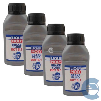LIQUI-MOLY-3092-LIQUIDO-FRENI-DOT-4-PEZZI.jpg Liqui Moly 3092 4 Pezzi X Liquido Lubrificante Freni Dot 5.1 250ml.