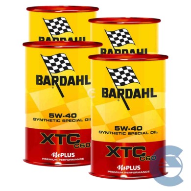 XTC60-4-LITRI.jpg Bardahl Xtc C 60 Synthetic Special Oil 5w40 4x1l Motori Diesel E Benzina