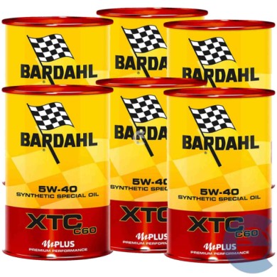 XTC60-6-LITRI.jpg Bardahl Xtc C 60 Synthetic Special Oil 5w40 6x1l Motori Diesel E Benzina