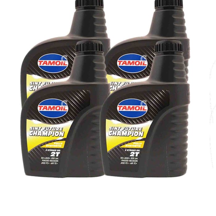 CHAMPION-4-LT.jpg Tamoil Sint Future Champion 2t 4 Litri Olio Motore A 2 Tempi Alte Prestazioni