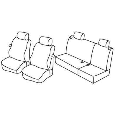 QE37090.JPG Set Coprisedili Superior Nocciola Volkswagen Polo 3p Serie 37000 Coprisedili Su Misura Qe37090a