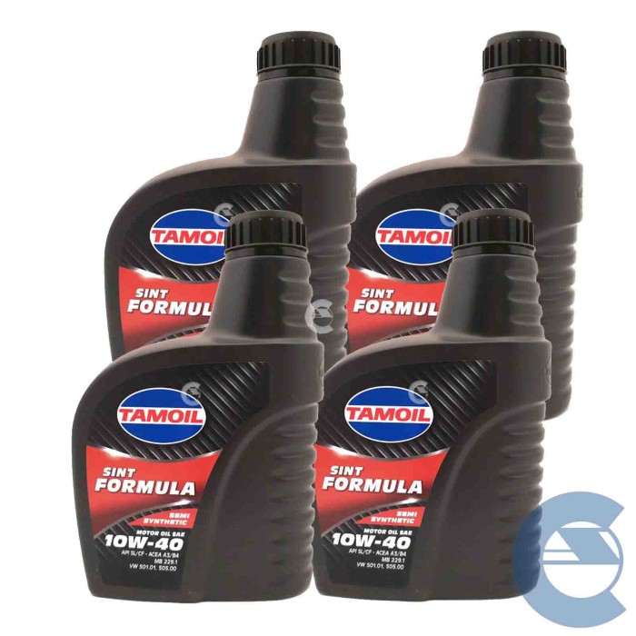 SINT-FORMULA-4LT.jpg Tamoil Sint Formula 10w40 4 Litri Olio Motore Benzina Diesel Furgoni Leggeri