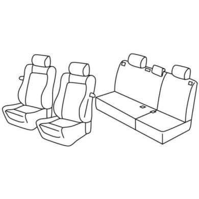 QE37092.JPG Set Coprisedili Superior Nero/grigio Volkswagen Polo 3p Serie 37000 Coprisedili Su Misura Qe37092f