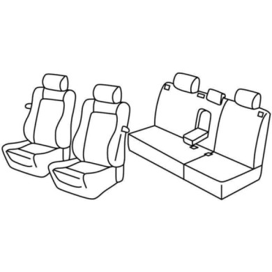 QE37095.JPG Set Coprisedili Superior Nocciola Volkswagen Polo 3p Serie 37000 Coprisedili Su Misura Qe37095a