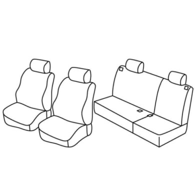 QE37098.JPG Set Coprisedili Superior Nocciola Volkswagen Polo 5p Serie 37000 Coprisedili Su Misura Qe37098a