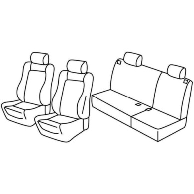 QE37100.JPG Set Coprisedili Superior Grigio/nero Volkswagen Polo 5p Serie 37000 Coprisedili Su Misura Qe37100c