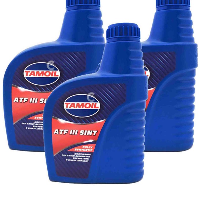 ATF-III-3LT.jpg Tamoil Atf Iii Sint 3 Litri Lubrificante Per Cambio Automatico E Servosterzo