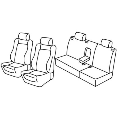 QE37104.JPG Set Coprisedili Superior Nero/grigio Volkswagen Polo 5p Serie 37000 Coprisedili Su Misura Qe37104f
