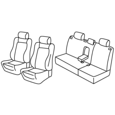 QE37105.JPG Set Coprisedili Superior Grigio/nero Volkswagen Polo 5p Serie 37000 Coprisedili Su Misura Qe37105c