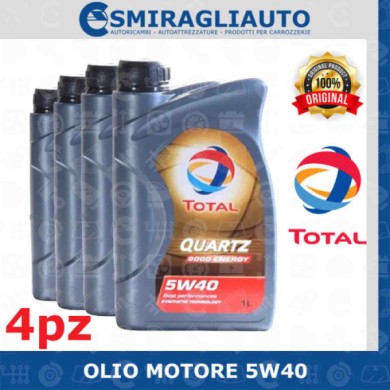 146209-large_default.jpg Olio Motore Total Quartz 9000 Energy 5w40 Acea A3/b4 Benzina E Diesel 4 Litri