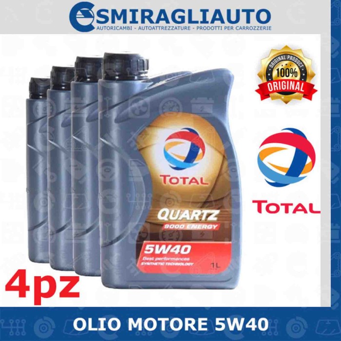 146209-large_default.jpg Olio Motore Total Quartz 9000 Energy 5w40 Acea A3/b4 Benzina E Diesel 4 Litri