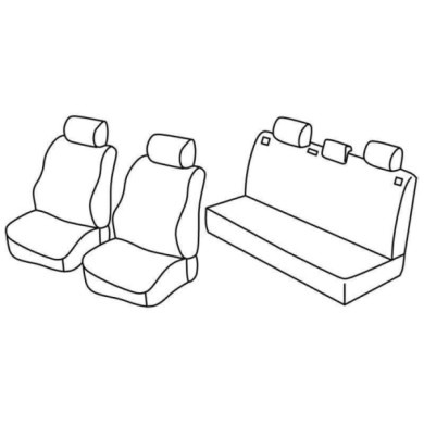 QE37107.JPG Set Coprisedili Superior Grigio/nero Volkswagen Polo 5p Serie 37000 Coprisedili Su Misura Qe37107c