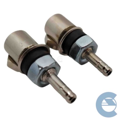 SPRUZZ1.jpg Famac Kit 2 Pezzi Coppia Spruzzatore Cromato Per Fiat 500 36 021 00 Ugello Tergicristalli