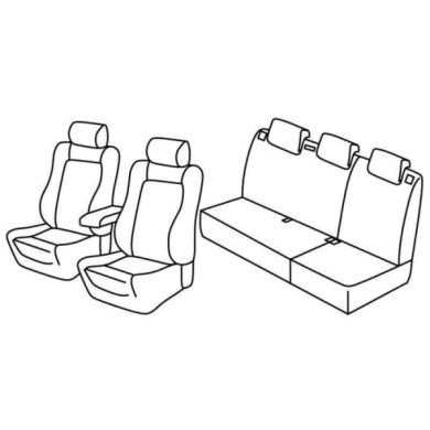 QE37114.JPG Set Coprisedili Superior Grigio/nero Volkswagen Polo 5p Serie 37000 Coprisedili Su Misura Qe37114c