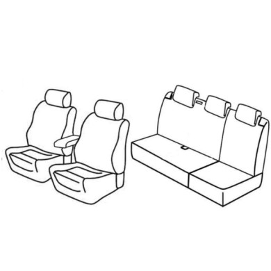 QE37116.JPG Set Coprisedili Superior Grigio/nero Volkswagen Polo 5p Serie 37000 Coprisedili Su Misura Qe37116c