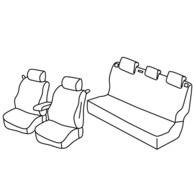 QE37117.JPG Set Coprisedili Superior Nero/grigio Volkswagen Polo 3p Serie 37000 Coprisedili Su Misura Qe37117f