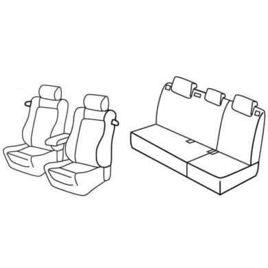 QE37118.JPG Set Coprisedili Superior Nocciola Volkswagen Polo 3p Serie 37000 Coprisedili Su Misura Qe37118a