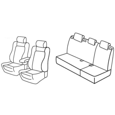 QE37120.JPG Set Coprisedili Superior Nero/rosso Volkswagen Polo 5p Serie 37000 Coprisedili Su Misura Qe37120e