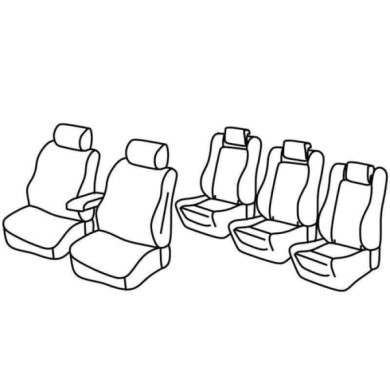 QE37127.JPG Set Coprisedili Superior Grigio/nero Volkswagen Sharan Serie 37000 Coprisedili Su Misura Qe37127c