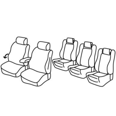QE37128.JPG Set Coprisedili Superior Grigio/nero Volkswagen Sharan Serie 37000 Coprisedili Su Misura Qe37128c