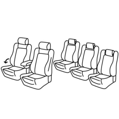 QE37132.JPG Set Coprisedili Superior Grigio/nero Volkswagen Sharan Serie 37000 Coprisedili Su Misura Qe37132c