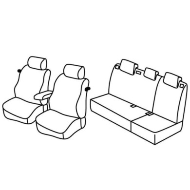 QE37138.JPG Set Coprisedili Superior Nero/grigio Volkswagen Polo 3p Serie 37000 Coprisedili Su Misura Qe37138f