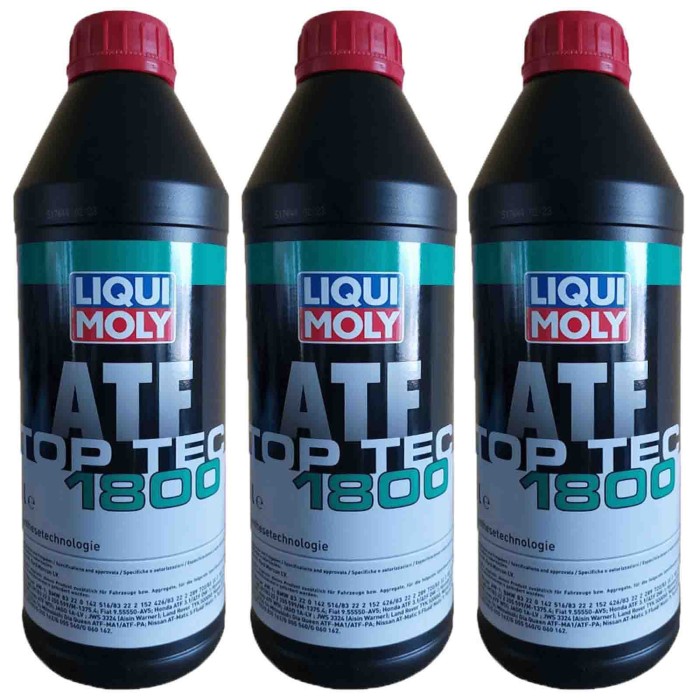LIQUI-MOLY-3687_3-LITRI.jpg Liqui Moly 3687 3 Litri Olio Trasmissione Atf Per Cambio Automatico Top Tec 1800 Ad Alte Prestazioni