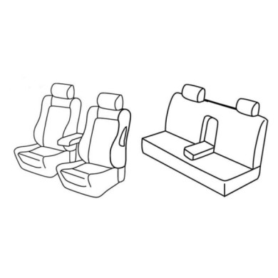 QF10107.JPG Set Coprisedili Superior Nero/blu Alfa Romeo 156 4p Serie 10000 Coprisedili Su Misura Qf10107d