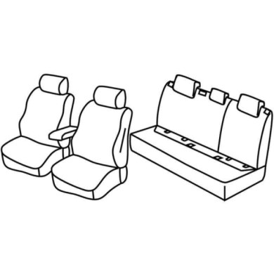 QF11013.JPG Set Coprisedili Superior Nero/rosso Audi A3 Sportback Serie 11000 Coprisedili Su Misura