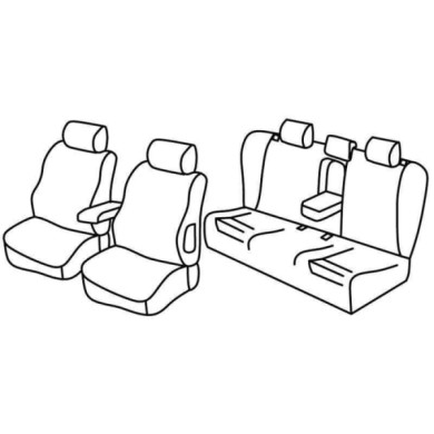 QF11014.JPG Set Coprisedili Superior Grigio/nero Audi A4 Avant Serie 11000 Coprisedili Su Misura Qf11014c