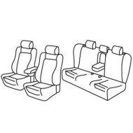 QF11017.JPG Set Coprisedili Superior Grigio/nero Audi A4 Avant Serie 11000 Coprisedili Su Misura Qf11017c