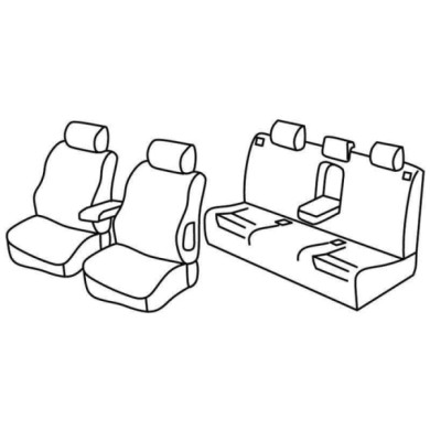 QF11018.JPG Set Coprisedili Superior Grigio/nero Audi A4 Avant Serie 11000 Coprisedili Su Misura Qf11018c