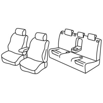 QF11019.JPG Set Coprisedili Superior Grigio/nero Audi A4 Avant Serie 11000 Coprisedili Su Misura Qf11019c