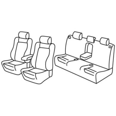 QF11021.JPG Set Coprisedili Superior Grigio/nero Audi A4 Avant Serie 11000 Coprisedili Su Misura Qf11021c