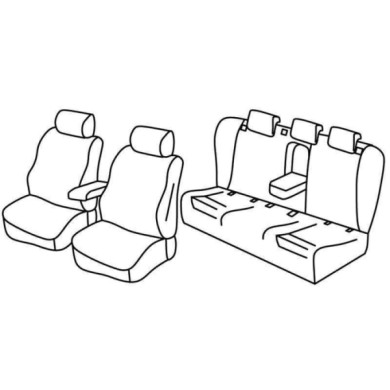 QF11022.JPG Set Coprisedili Superior Nero/grigio Audi A4 4p Serie 11000 Coprisedili Su Misura Qf11022f