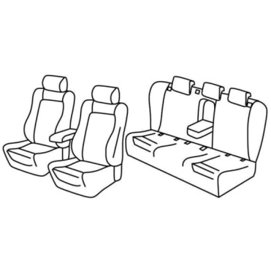 QF11023.JPG Set Coprisedili Superior Nero/grigio Audi A4 4p Serie 11000 Coprisedili Su Misura Qf11023f