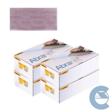 ABRANET-4-PZ-ESOLVER.jpg Mirka Abranet 115x230mm G 180 5411205018 Kit 200 Pezzi Foglio Abrasivo Grana Media