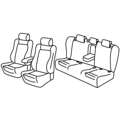 QF11025.JPG Set Coprisedili Superior Grigio/nero Audi A6 4p Serie 11000 Coprisedili Su Misura Qf11025c