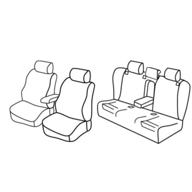 QF11027.JPG Set Coprisedili Superior Grigio/nero Audi A6 4p Serie 11000 Coprisedili Su Misura Qf11027c