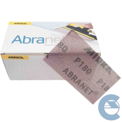 Mirka Abranet strisce di levigatura a rete 70x125 mm velcro/grana P180 / 50 pz/per levigare legno, stucco, vernice, plastica / 5