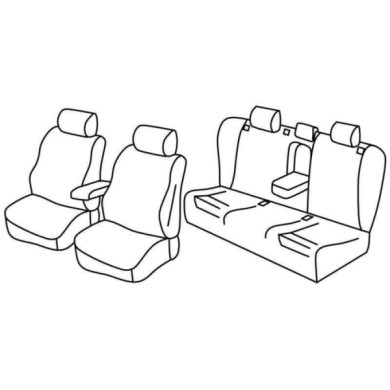 QF11028.JPG Set Coprisedili Superior Nero/blu Audi A6 4p Serie 11000 Coprisedili Su Misura Qf11028d