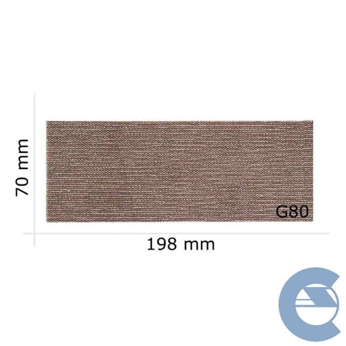150217-large_default.jpg Mirka Abranet 70x198mm P80 5415005080 Kit 50 Pezzi X Striscia Abrasiva Grana Grossa