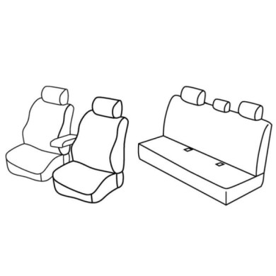 QF12009.JPG Set Coprisedili Superior Grigio/nero Bmw Serie 3 (e90) Serie 12000 Coprisedili Su Misura Qf12009c