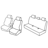 QF12009.JPG Set Coprisedili Superior Grigio/nero Bmw Serie 3 (e90) Serie 12000 Coprisedili Su Misura Qf12009c